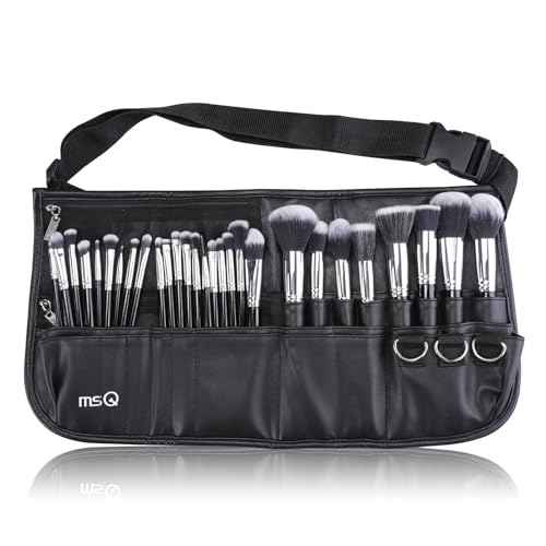 Make up Brushes set 29pcs MSQ Professional Cosmetics Brushes with Adjustable Belt Makeup Bag Foundation Powder Brush Eye Shadows Brushes Concealer Blending Brushes for Women/Girls/Artists/Holiday gift
