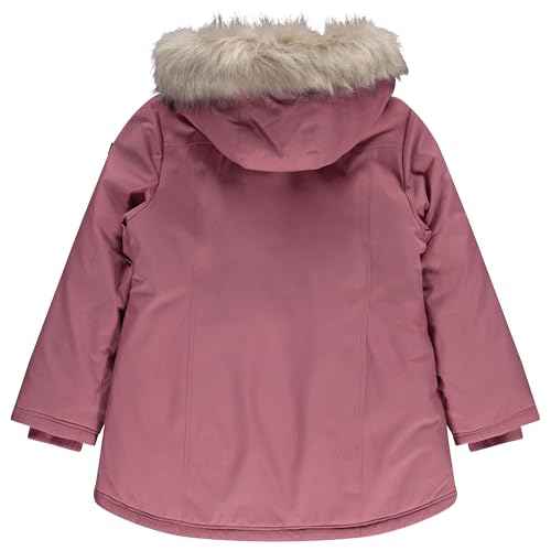 Juicy Couture Girls Coat, Faux Fur Hooded Winter Jacket, Warm Padded Parka Hoodie, Kids Heavyweight Winter Coat