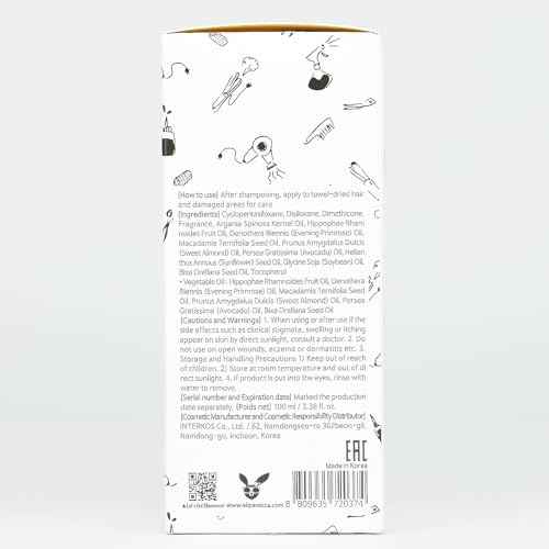 Elizavecca CER-100 Hair Essence Oil - Leave-In Treatment for Dry Hair Growth - 100ml K-Beauty