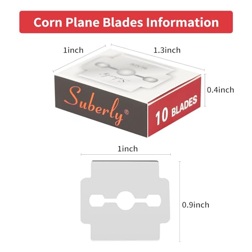 60 Pcs Callus Shaver Blades Set - Corn Plane Replacement Blades Hard Dry Skin Remover for Foot Care & Pedicure Tools