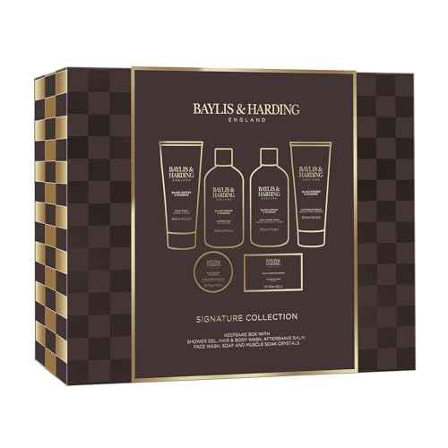 Baylis & Harding Gift Set for Men - Luxury Shower & Prep Pack - Black Pepper & Ginseng