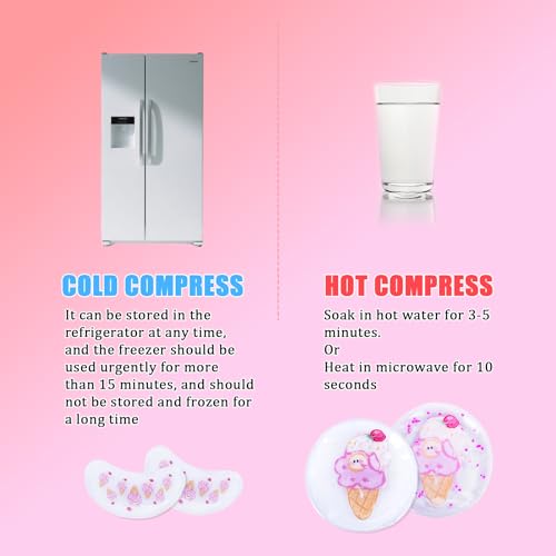 Cooling Eye Mask - Gel Ice Pack Reusable Cooling Eye Pads and Under Patches,Eye Hot Cold Treatment for Redness,Pain Relief Relax.