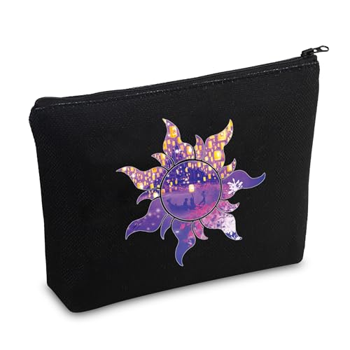 CMNIM Princess Sun Symbol Makeup Bag Princess Fans Gift Princess Fairy Tale Story Lover Inspired Fairy Tale Cosmetic Bag