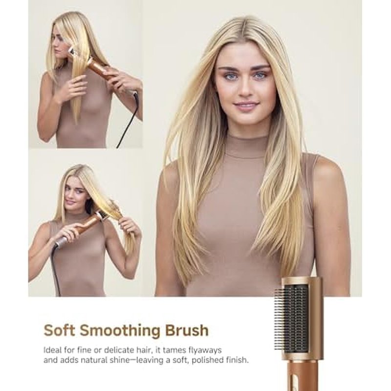 DREAME AirStyle Pro 7-in-1 Hair Styler & High Speed Dryer | Snap-on Attachments for Curling, Smoothing, Volumizing | Fast Drying, Frizz Control, Cool Shot | Luxury Leather Package