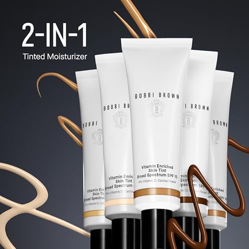 Bobbi Brown Vitamin Enriched Skin Tint SPF 15 | Broad Spectrum SPF Skin Tint | Hydrating Tinted Moisturizer | Vitamins B, C, & E, 1.7 Fl Oz