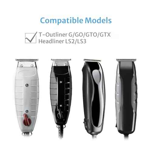2 Pack T-Blades Compatible with Andis T-Outliner G, GO, GTO, GTX, Headliner LS2, LS3 Replacement