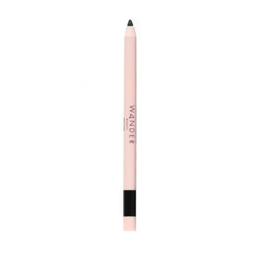 Wander Beauty Skyliner Automatic Gel Eyeliner (Jet Black) - Smudge-Proof Retractable Gel Liner - Precise Application With Built-In Eye Pencil Sharpener - Intense Pigment Gel Eyeliner - 0.01 fl oz