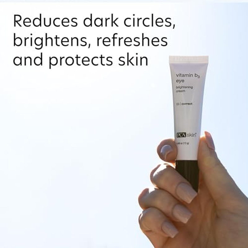PCA SKIN Vitamin B3 Eye Brightening Cream, Eye Brightener For Bright Eyes, Dark Circles, Wrinkles, and Uneven Skin Tones, Anti Aging Eye Cream, Formulated with Niacinamide, 1 oz Tube