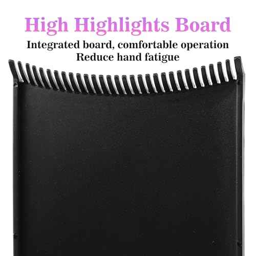 Highlighting Board, Balayage Board Hair Coloring Paddle Balayage Highlighting Boards with Teeth, Hair Dye Tools Highlighting-Paddle for Barber Salon Hairstylist Hair-Dying Tools (Black)