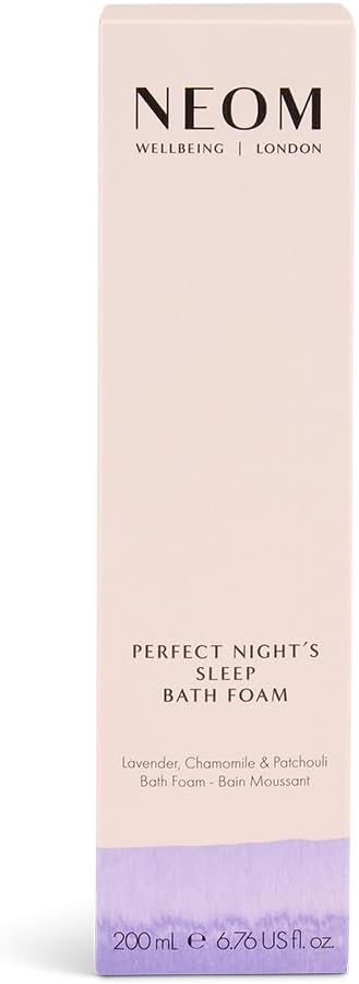 Perfect Night's Sleep Bath Foam - Lavender & Jasmine | 100% Natural Fragrance, Soothing Aloe & Almond Oil | 200ml