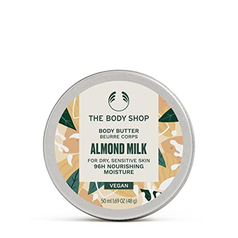 The Body Shop Almond Milk Body Butter ? Hydrating & Moisturizing Skincare for Dry and Sensitive Skin ? Vegan ? 1.7 oz