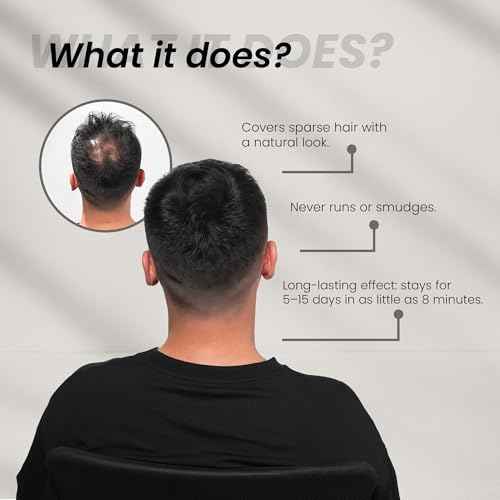 Batc©¥ Hair Concealer & Filling Cream for Bald Spots & Thinning Hair ? Waterproof, Sweat-Proof Scalp Coverage ? Natural Root Touch-Up Cream for Men & Women ? 30ml