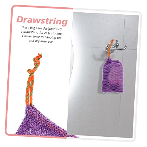 32pcs Soap Foaming Net Pouches for Bar Soap Storage Drawstring Bath Bags for and Easy Drying for Bathroom Travel