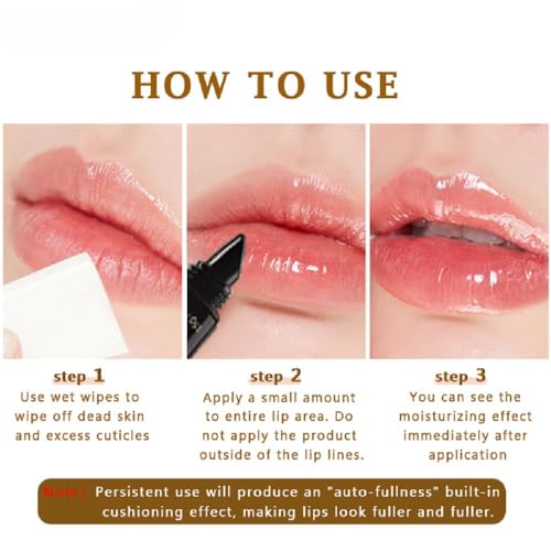 Collagen Lip Booster Plumping Serum Repair Lip Line Anti-Wrinkle Plump Enhancer Essence Hyaluronic Moisturizing Lip Treatment