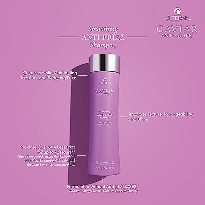 CAVIAR Anti-Aging Smoothing Anti-Frizz Shampoo| For Medium, Thick Hair | Smooths Hair, Tames Frizz | Sulfate Free