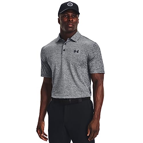 Under Armour Men's Playoff Polo 3.0, (002) Black/White/Black, Medium