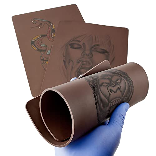 Skin Deep's Thick Tattoo Practice Skin - 290 x 195 x 3mm (Dark Brown)