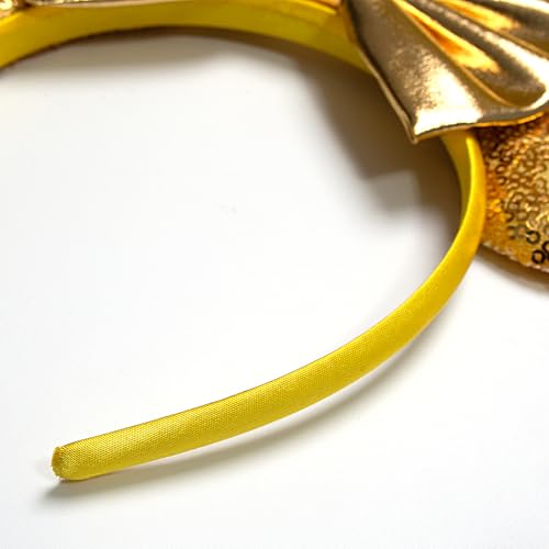 Mouse Ears Headbands Sequin Bow Mouse Ears Glitter Party Decoration Cosplay Halloween Costume for Women