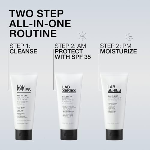 Lab Series Men's All-In-One Multi-Action Face Wash - Face Scrub - Cleanse and Purify Skin - Skin Care for Men