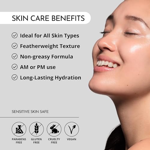 MAELOVE Plush Cream Light-as-Air Gel Moisturizer, Hydrating with Squalane and Hyaluronic Acid, For Sensitive Skin, Made in USA