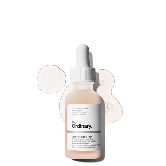 The Ordinary Lactic Acid 10% + Hyaluronic Acid 2%, High-Strength Exfoliating Serum for Smoother, Brighter Skin, 1 Fl Oz