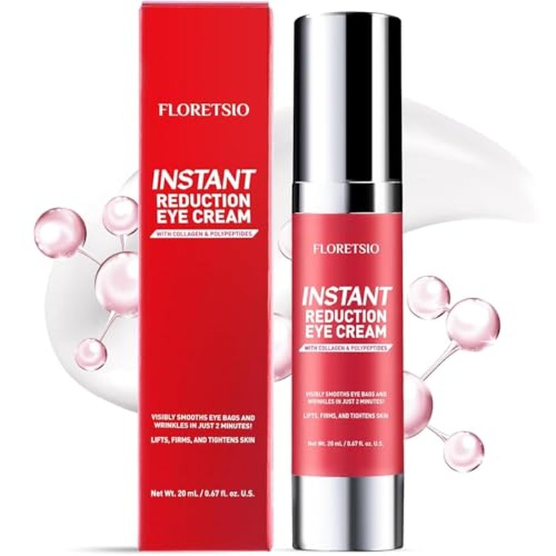 Instant Eye & Face Lift Cream: Rapid Under Eye Bags,Wrinkles, Dark Circles, Puffiness Remover for Women and Men in 60 Seconds - Temporary Firming & Tightening Treatment - Wrinkle Filler 0.67oz