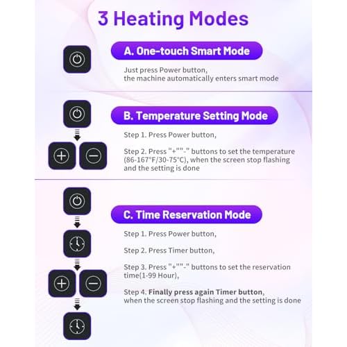 Upgraded Paraffin Wax Machine for Hand and Feet 4000ML, Teglu Paraffin Bath Moisturizing Kit with 3X 450g Paraffin Wax Refill for Hand and Foot Spa at Home, Paraffin Wax Warmer Black