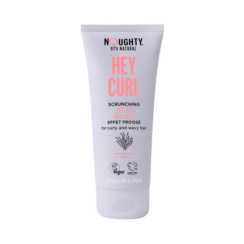 Noughty Hey Curl Scrunching Jelly - 97% Natural Hydrating Frizz Control for Curly Hair | 6.7 fl. oz