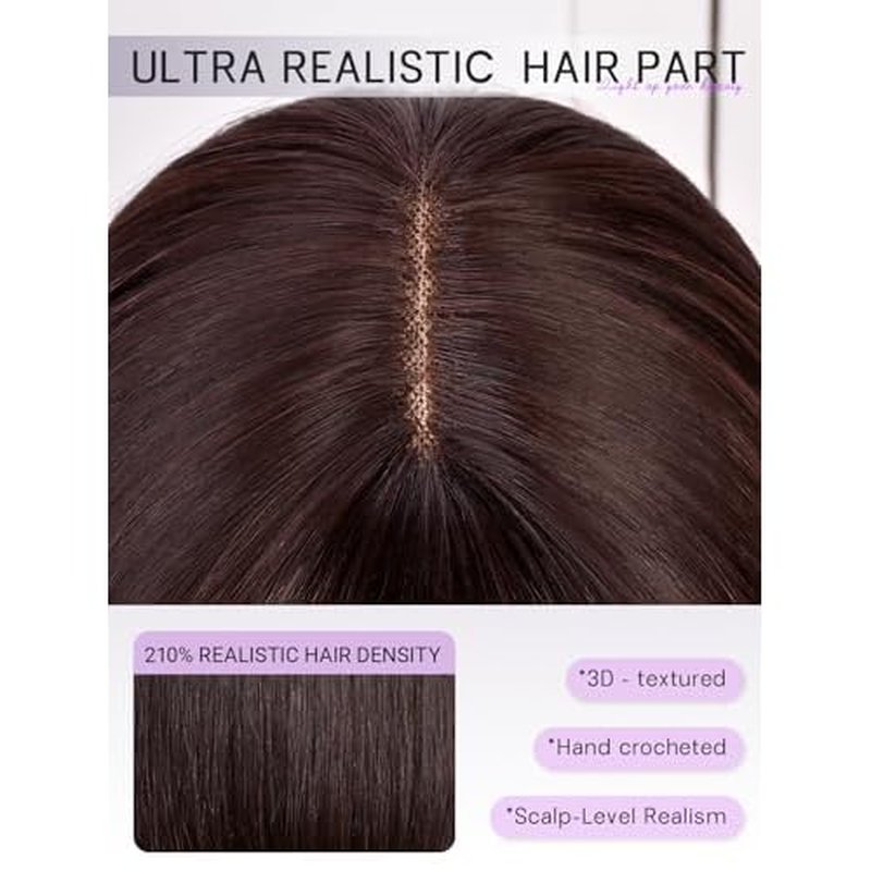 Bob Wig Human Hair 210% Density Bob Wig with Bangs 100% Human Hair Wigs for Black Women Pre-Bleached Glueless Straight Bob Wigs(12Inch)
