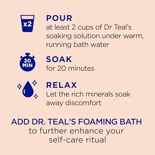 Dr Teal's Pure Epsom Salt, Stress Relief with Essential Oils, 3 lbs