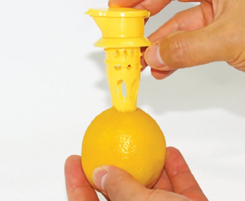 EcoJeannie 1 Pack Citrus Tap, Portable Lemon Juicer Faucet (Patent Pending), Lime Squeezer, Juice Extractor- BPA Free Hormone Free