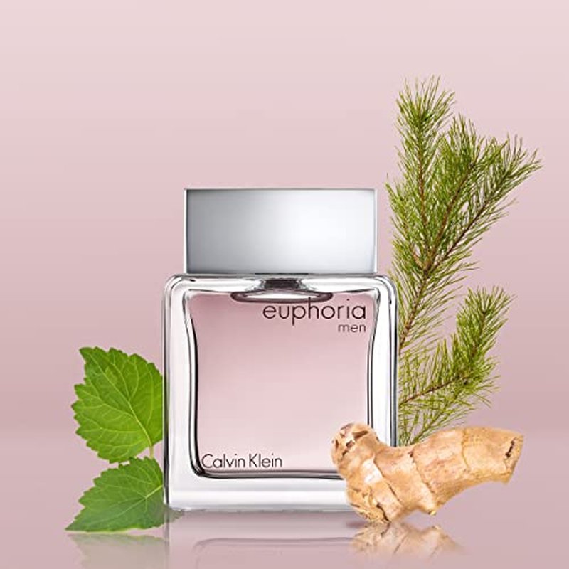 Calvin Klein Euphoria Eau de Toilette ? Chypre Men's Cologne ? With Notes of Ginger, Black Basil, Patchouli & Amber ? Long Lasting Fragrance
