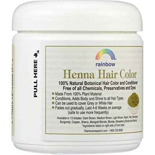Rainbow Research Henna Hair Color and Conditioner Persian Red, 4 Ounce