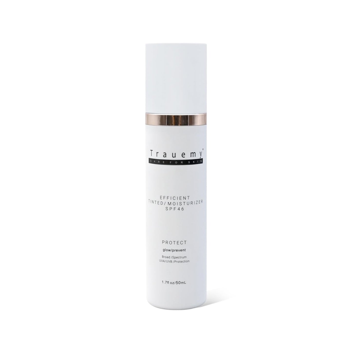 trauemy Anti-Aging Tinted Face Moisturizer Sunscreen SPF 46 & Hydrating Skin Care & Face Moisturizer - Chemical BB Cream, Water-Resistant-Dewy (Deay-2pcs)