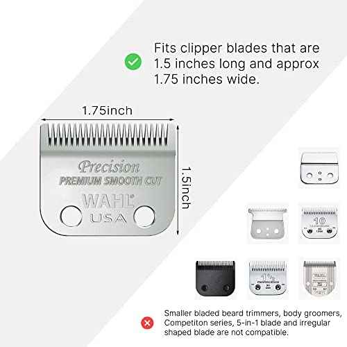 Clipper Guards for Wahl 10 12 14 16 18 20 Hair Clipper Guards 6pcs Extra Long Clipper Guard Attachments 2.5 Inch Clipper Guides Multiple Sizes Universal 2.5", 2.25", 2", 1.75", 1.5", 1.25" (Gray)