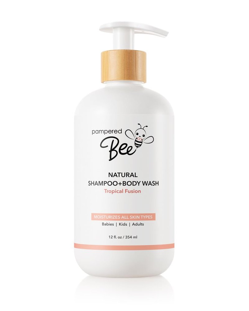 Tropical Fusion 2-in-1 Shampoo & Body Wash for Kids - Natural Formula, 12 oz