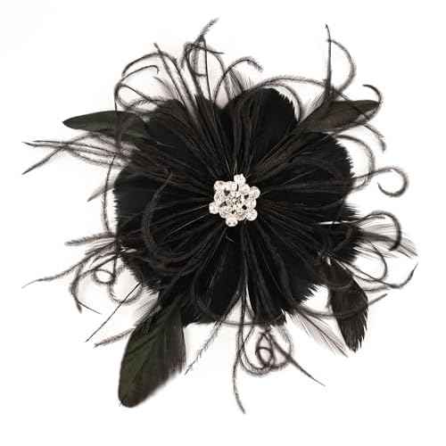 Cizoe 1920s Flapper Fascinator Mesh Face Veil Headband Bridal Wedding Tea Party Headwear with Veil for Women