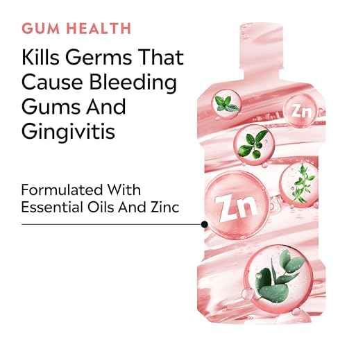 Listerine Clinical Solutions Gum Health Antiseptic Mouthwash, Antigingivitis & Antiplaque Oral Rinse Kills Germs for Healthier Gums, Reduces Gingivitis in 1 Week, ICY Mint, Twin Pack, 1 L, 2 Pack
