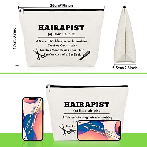 Hair Stylist Gift for Women Makeup Bag Hairdresser Gifts Cosmetology Graduation Presents for Hair Dresser Cosmetic Bags Appreciation Presents for Stylists Barber Hairstylist Retirement Birthday Pouch