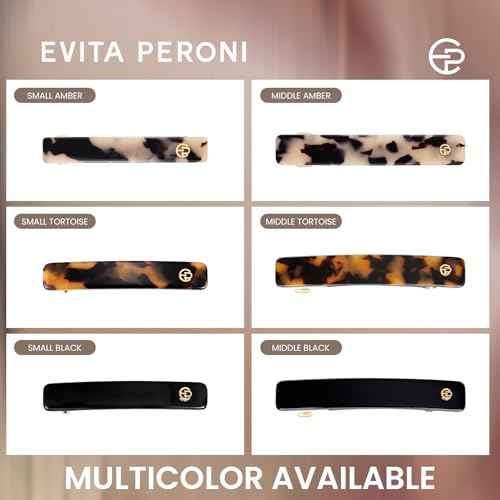 EVITA PERONI Hair Barrettes For Women, French Hair Barrettes Clips Acetate, Various Sizes, Anti-slip, 30 Pieces, Women Hair Accessories, Suitable for Thick, Fine, Straight, Curly Hair