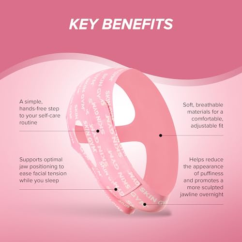 SKIN GYM Morning Shed Chin Strap, Adjustable Face Slimming Band for Sculpting, Lifting and Defining Jawline