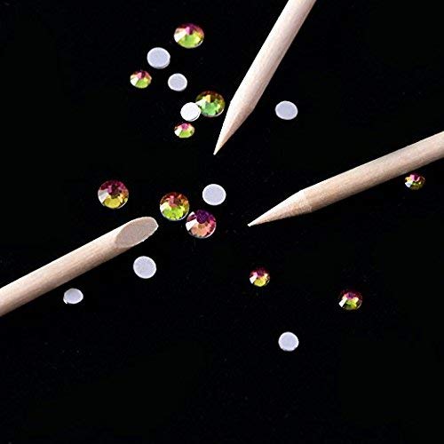 BTYMS 300 Count Orange Wood Stick 4.5 inch Cuticle Pusher Remover Orangewood Cuticle Sticks Nail Art Manicure Pedicure Sticks Orange Sticks for Nails