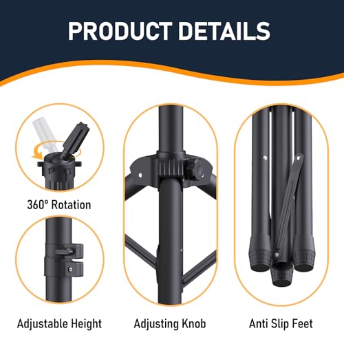 Wig Stand with Head, Height Adjustable Wig Stand, Wig Head Stand with Mannequin Head with Extra Wig head Clamp Stand