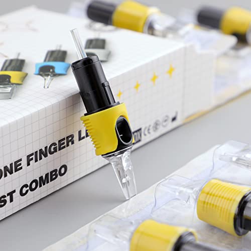 STIGMA Finger Ledge Tattoo Cartridge Needles #12(15RM) Round Magnum 0.35mm Standard M-Taper 16Pcs With Membrane Tattoo Cartridges for Rotary Tattoo Machine EN05-FG-16-1215RM