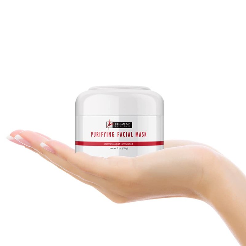 Purifying Facial Mask - Detox & Soothe Skin with Zinc, Sulfur, Camphor Infused Formula for Clear Complexion - 2oz