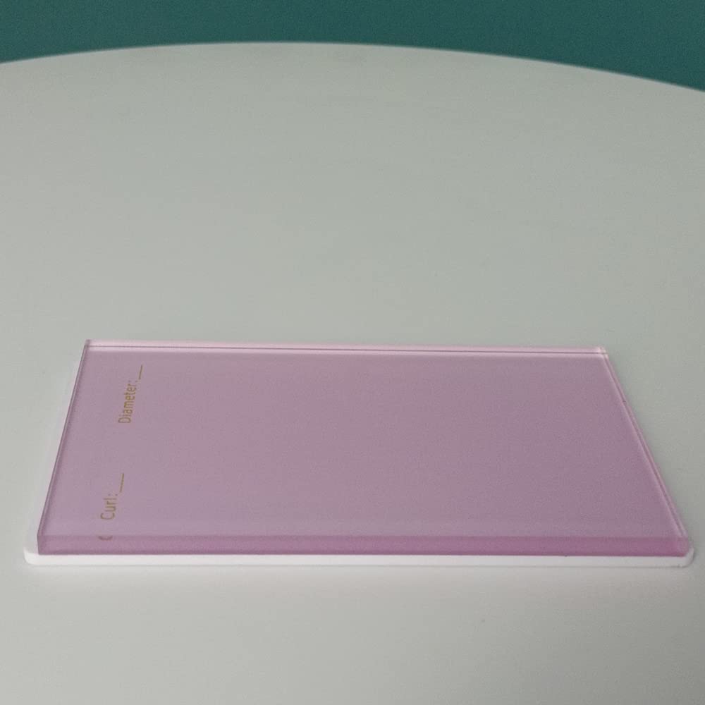 LIXIMMAZN 2 Layers Acrylic Eyelash Pallet Organizer Box, Grafting Eyelash Clear Makeup Display Container for False lashes Transparent Storage Case (Pink)