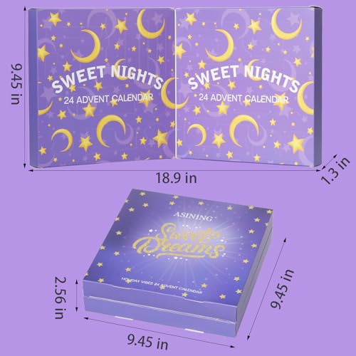 Beauty Advent Calendar 24 Days of Holiday Advent Calendar for Women, Mom, Wife, Her Holiday Gift,Pamper Kit- Unique Lavender Spa Gifts Basket Set Self-Care Spa Set ? Body Care Skin Care