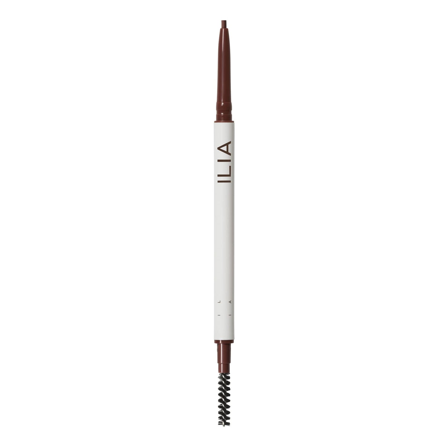 ILIA - In Full Micro-Tip Brow Pencil with Spoolie | Buildable Pigment, Fade-Resistant | Safe for Sensitive Eyes, Fragrance + Silicone-Free | Non-Toxic, Vegan, Cruelty-Free, Clean Makeup (Auburn Brown)