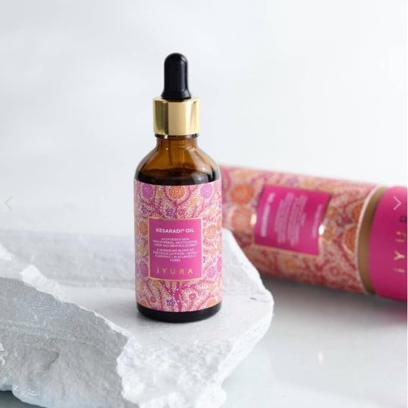 Kesaradi Face Oil - Ayurvedic Saffron Oil for Brighter Skin | 1.69 fl oz - Natural Moisturizer for Dull, Dry Skin