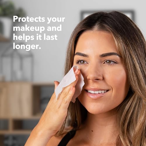 SweatBlock Antiperspirant Face Wipes for Men & Women - 15 Count - Helps Control Oily Skin, Reduce Shine & Facial Perspiration - Clinically Tested - Vitamin E